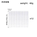 透明圣诞透明冰锥+挂绳(12 Pairs Set)