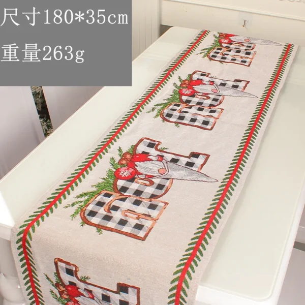 新款圣诞桌旗