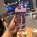 茶水分离塑料杯600ml