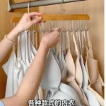 实木8钩挂钩衣架