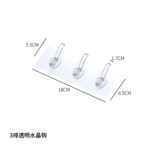 壁免打孔3连钩