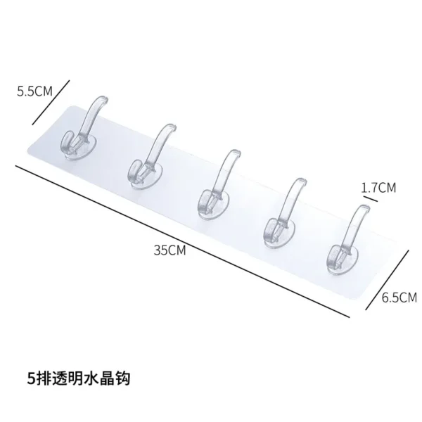 壁免打孔5连钩