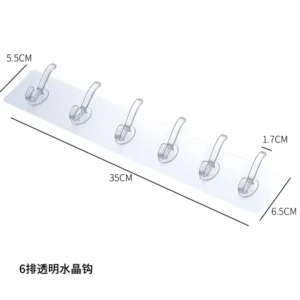 壁免打孔6连钩
