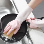 渐变色防水乳胶手套