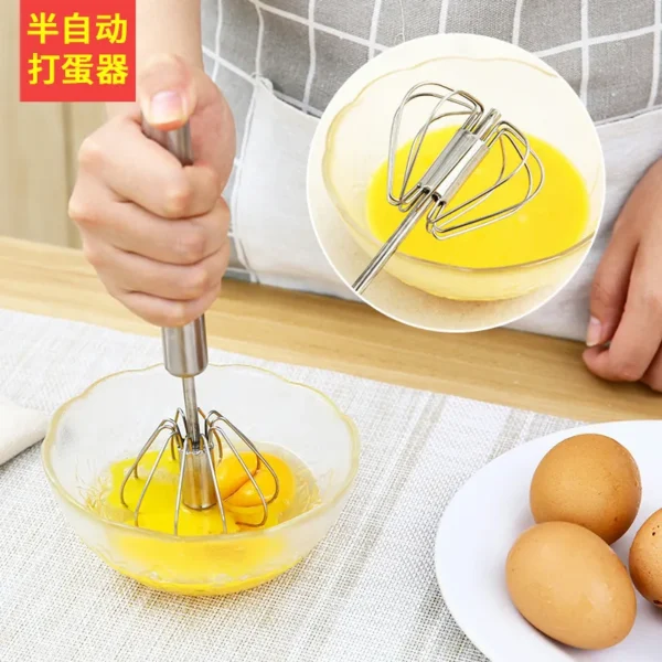 手动半自动(旋转)不锈钢打蛋器