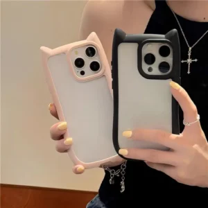 iPhone可爱猫耳朵手机壳