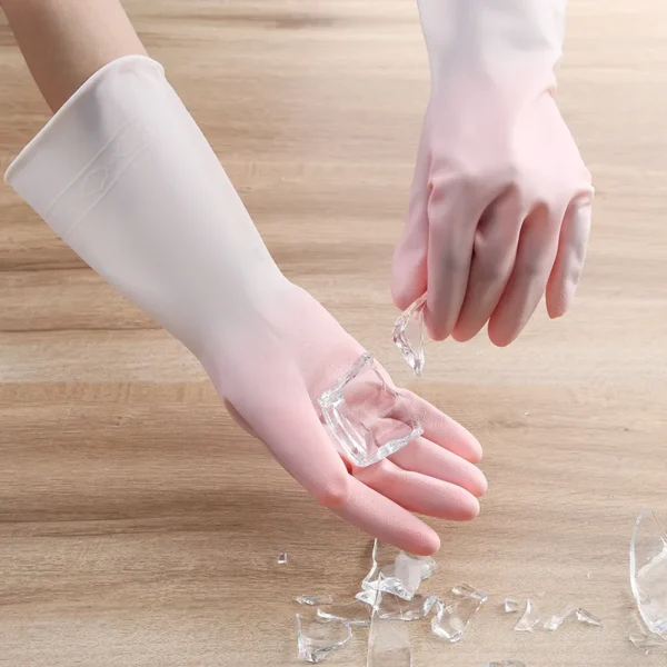 渐变色防水乳胶手套
