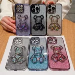 iphone渐变流沙暴力熊手机壳