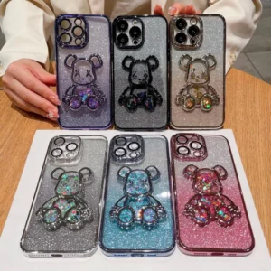 iphone渐变流沙暴力熊手机壳