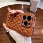 iPhone电镀菱格小香风手机壳