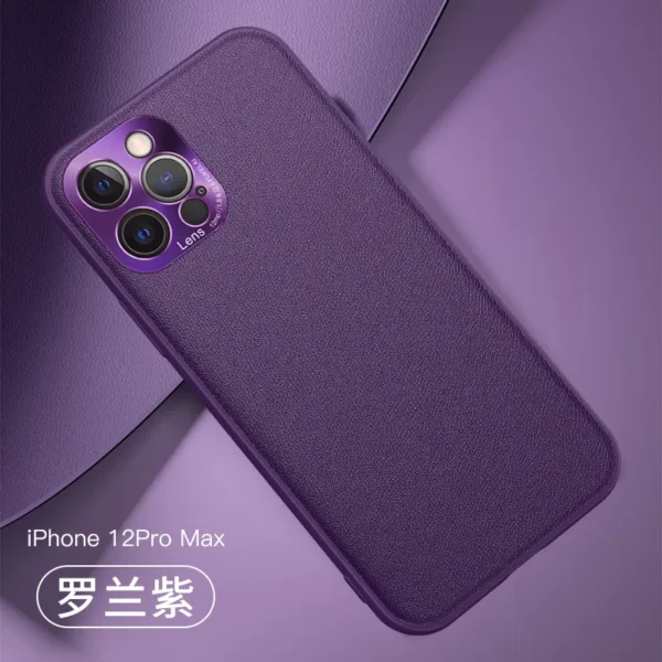 iphone金属素皮手机壳