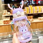 新款儿童鹿角塑料杯600ml