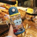 新款儿童鹿角塑料杯600ml