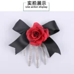 万圣节骷髅手骨架发夹