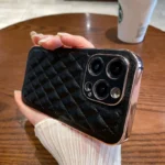 iPhone电镀菱格小香风手机壳