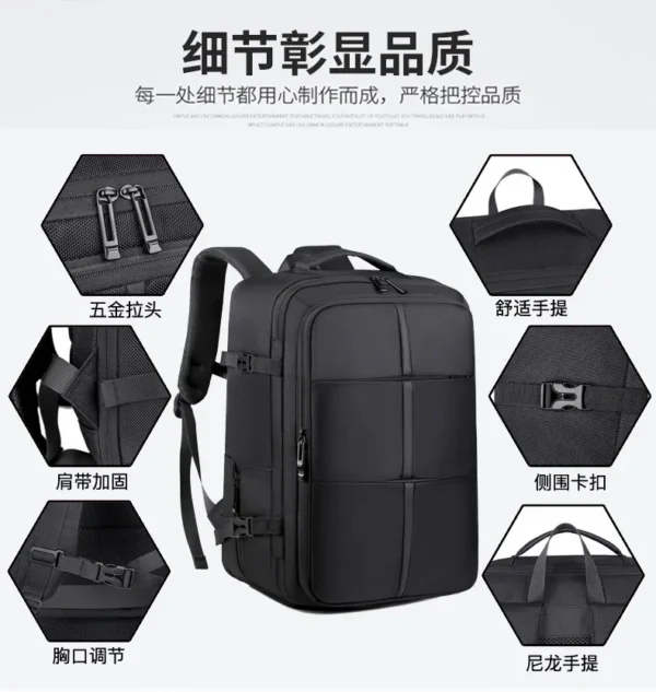 可扩容180°开合手提旅行包