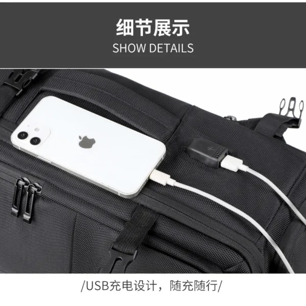可扩容180°开合手提旅行包
