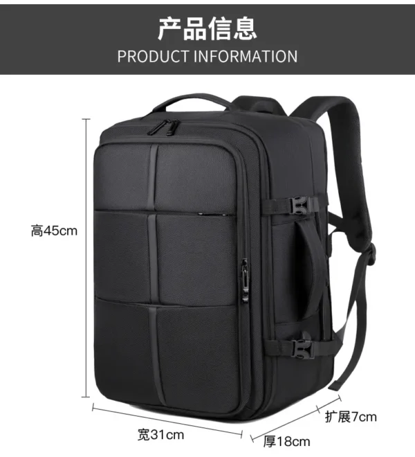 可扩容180°开合手提旅行包